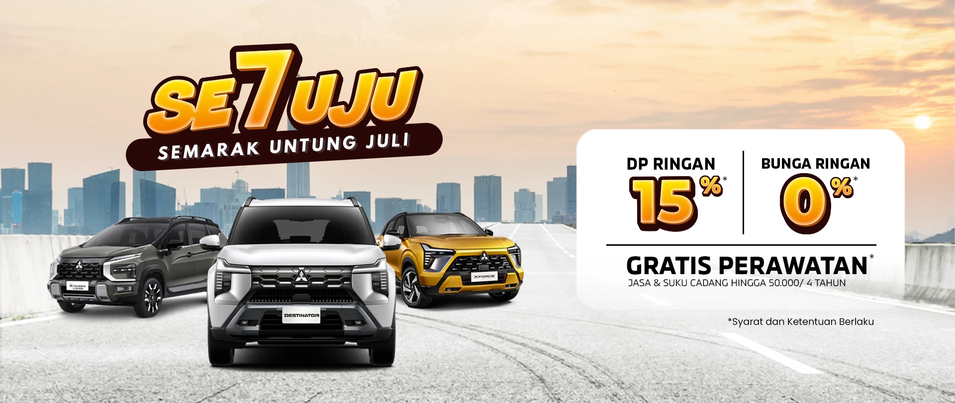 SE7UJU - Semarak Untung Juli! Temukan Harga & Promo Terbaru Mitsubishi dari Sardana untuk bulan Juli 2026